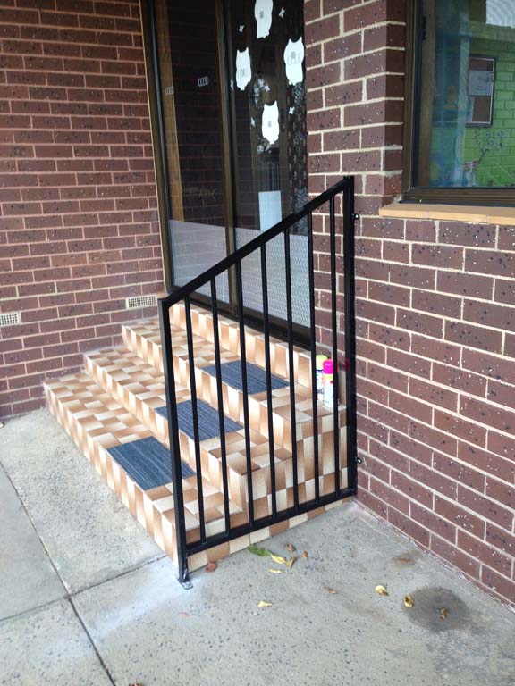 Family daycare staircase balustrade