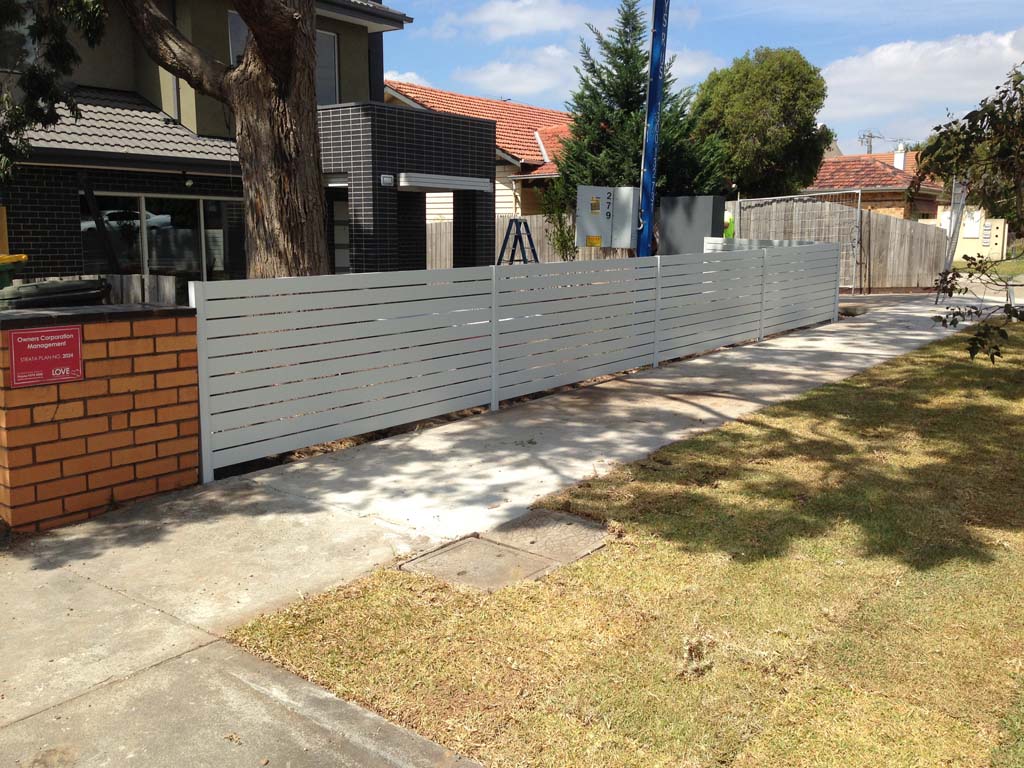 Slat fencing Northcote Surfmist