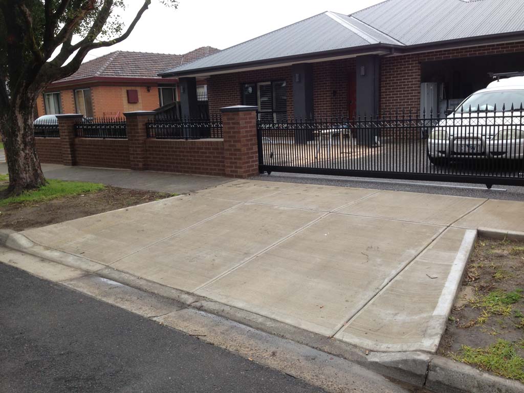 Toorak cross and diamond brick infills automatic sliding gate