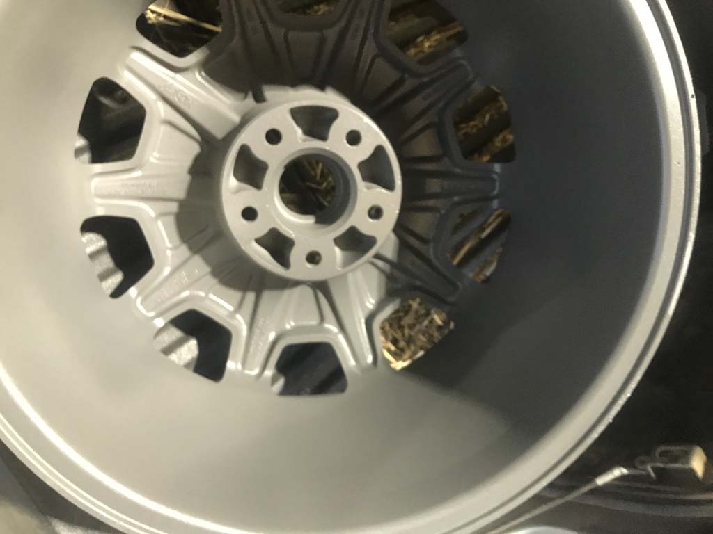 Powder coat alloy steel rims Zinc Sheild