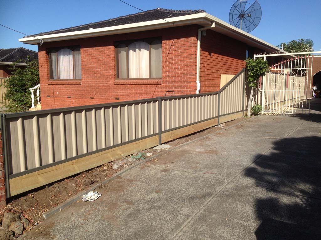 Short colorbond fence Lalor